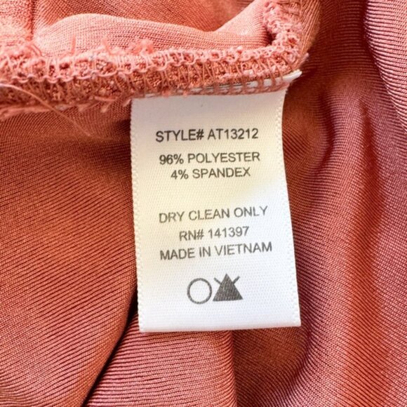 ASTR • Twist Front Thong Bodysuit in Coral Cedar - Picture 12 of 15